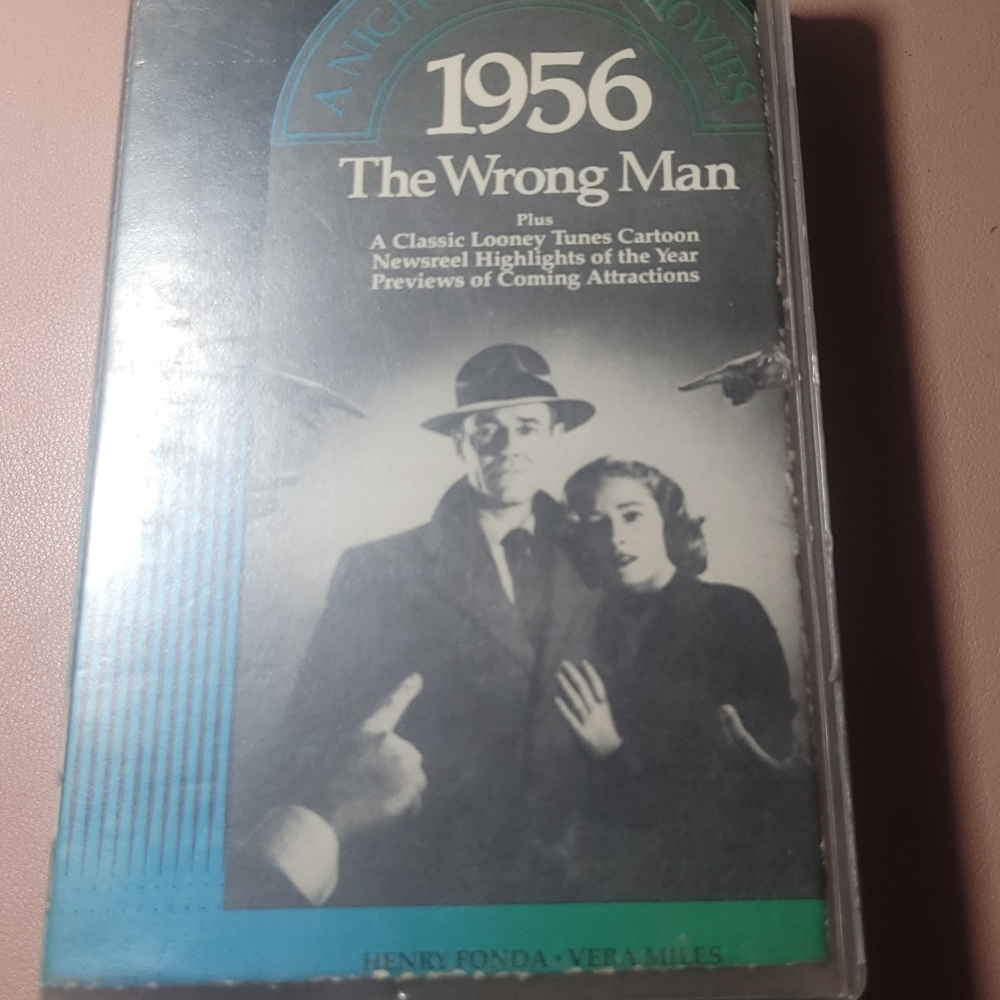 1956 The Wrong Man VHS Tape